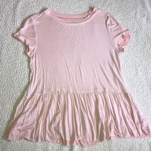 3/$15 Mossimo Pink Peplum Top